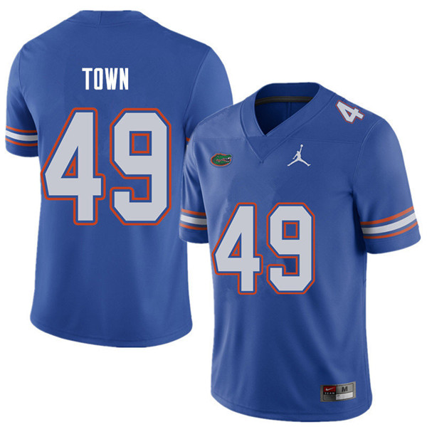 Jordan Brand Men #49 Cameron Town Florida Gators College Football Jerseys Sale-Royal